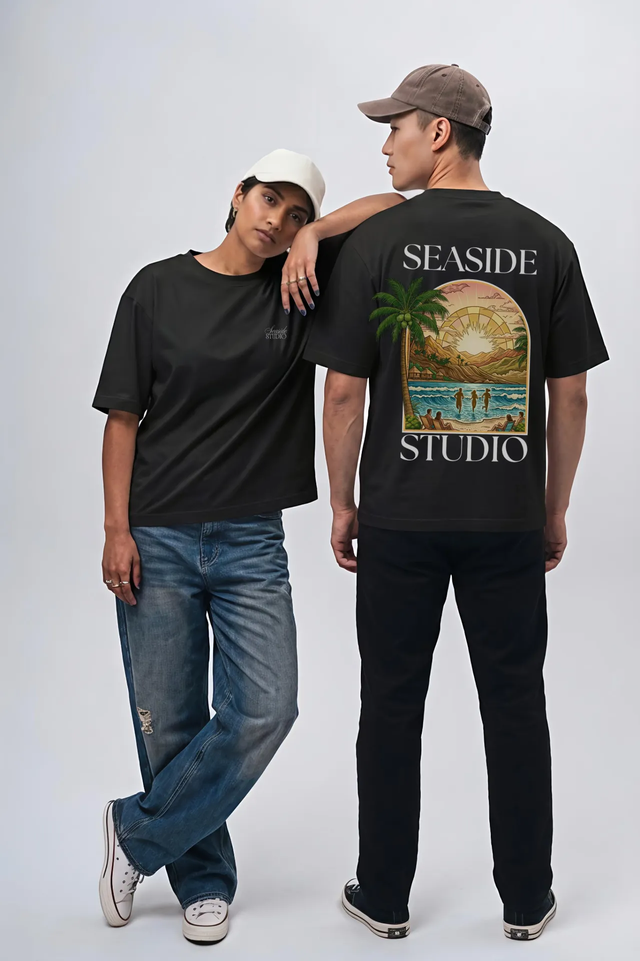 Seaside Escape Oversized Tee